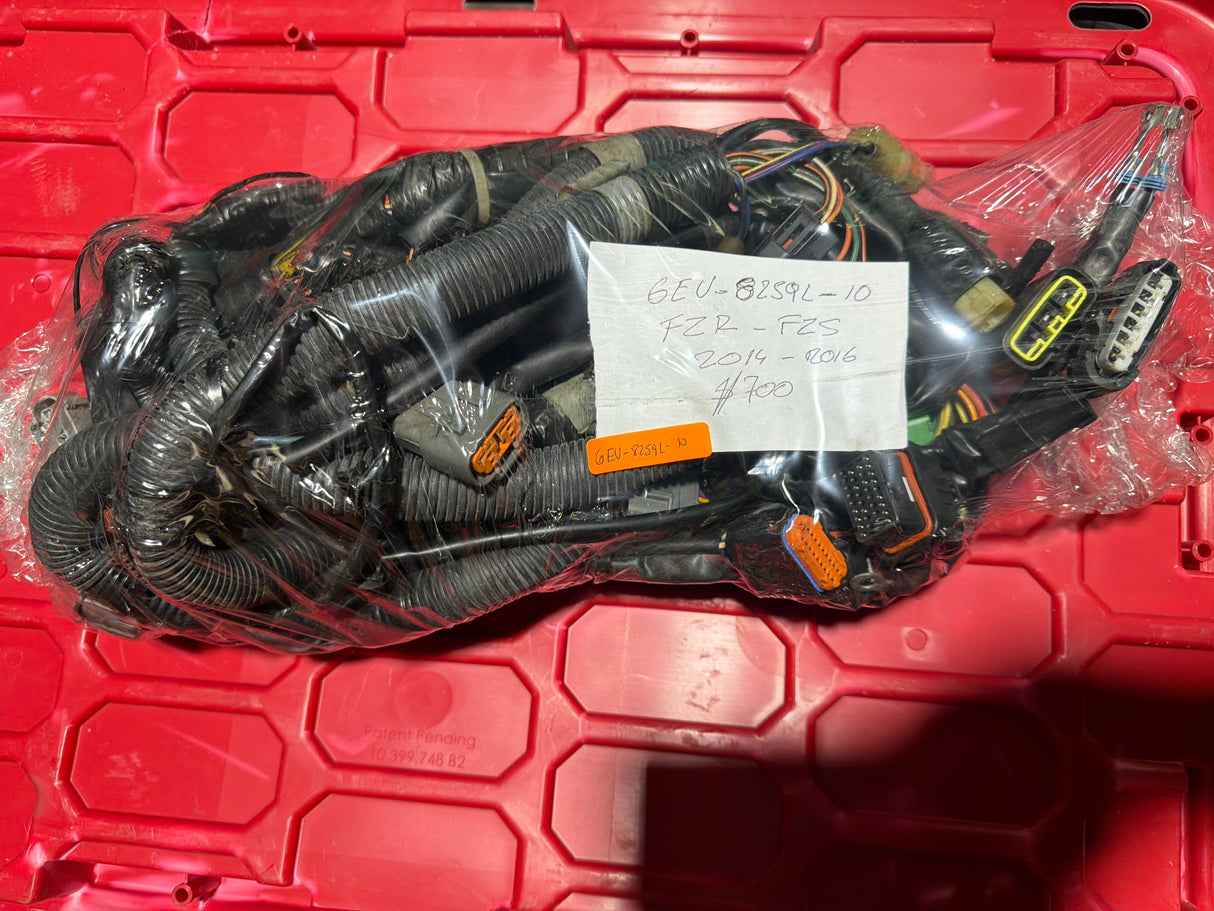 Used Yamaha wire harness Part 6EU-8259L-10 for 2014-2016 FZR and FZS models, electrical parts by MIAMIJETSKIMOTORSPORTS.