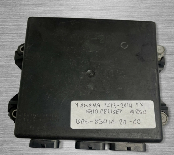 Used Yamaha FX SHO & Cruiser 2012-2013 OEM engine control unit assembly, electrical part with model 6CS-8591A-20-00.