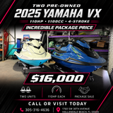 Set of Two 2025 Yamaha Jet Skis – 110HP High Output Engines 1100cc 4 Stroke