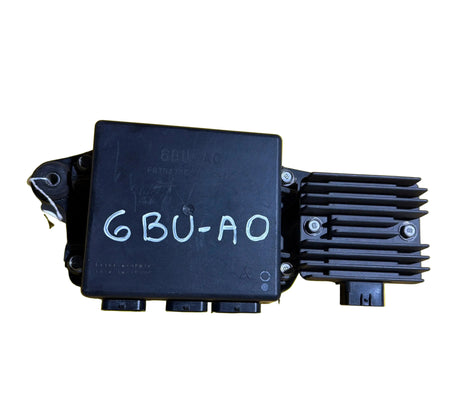 OEM Sea-Doo jet ski ECU engine control unit on yellow background, Miami Jet Ski Motorsports