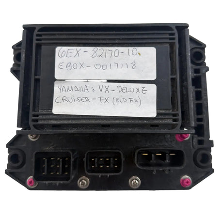 Electronic control unit with Yamaha and Volvo Penta branding on a white background