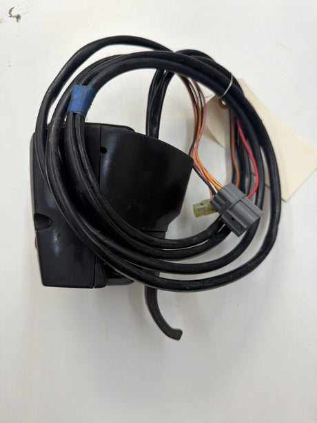 Yamaha RIDE Control Switch Assembly for right handlebar, electrical part by MIAMIJETSKIMOTORSPORTS, shown on a motorcycle handlebar