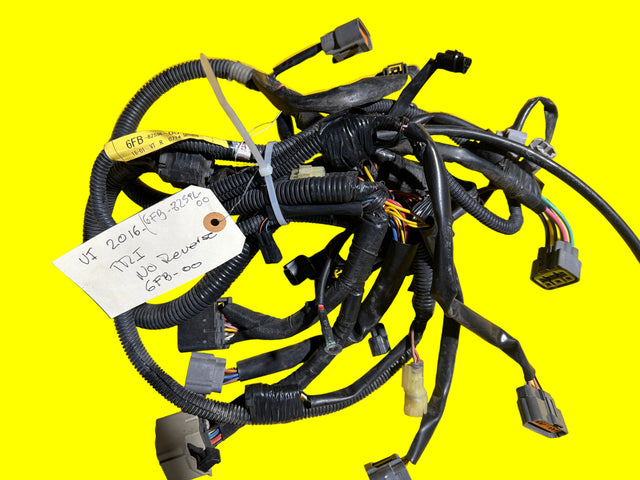 OEM Yamaha wire harness 6FB-8259L-00 for electrical parts, shown with connectors and wiring for Yamaha motors.