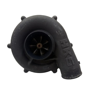 HKS turbocharger for Yamaha 1.8L SVHO, GP1800R and FX SVHO, electrical parts upgrade, with visible metal components and branding