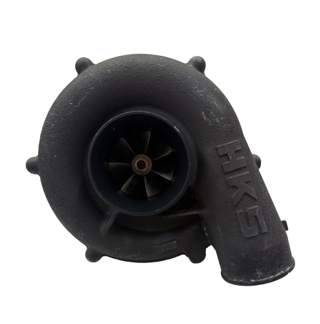 HKS turbocharger for Yamaha 1.8L SVHO, GP1800R and FX SVHO, electrical parts upgrade, with visible metal components and branding