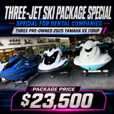 THREE pre-owned 2025 Yamaha VX 110HP units 1100cc Engine 4 Stroke 110hp Units