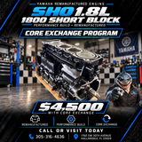 Yamaha SHO 1.8L 1800 Short Block — Performance Build (Remanufactured)