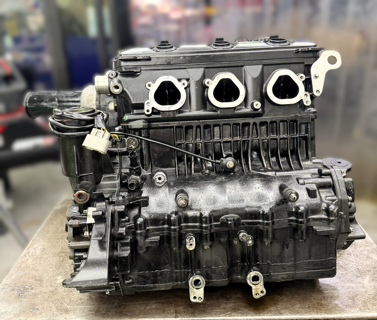 Pre-owned Sea-Doo 300 engine with 1603cc, only 18 hours, ready for installation, from Miami Jet Sports.