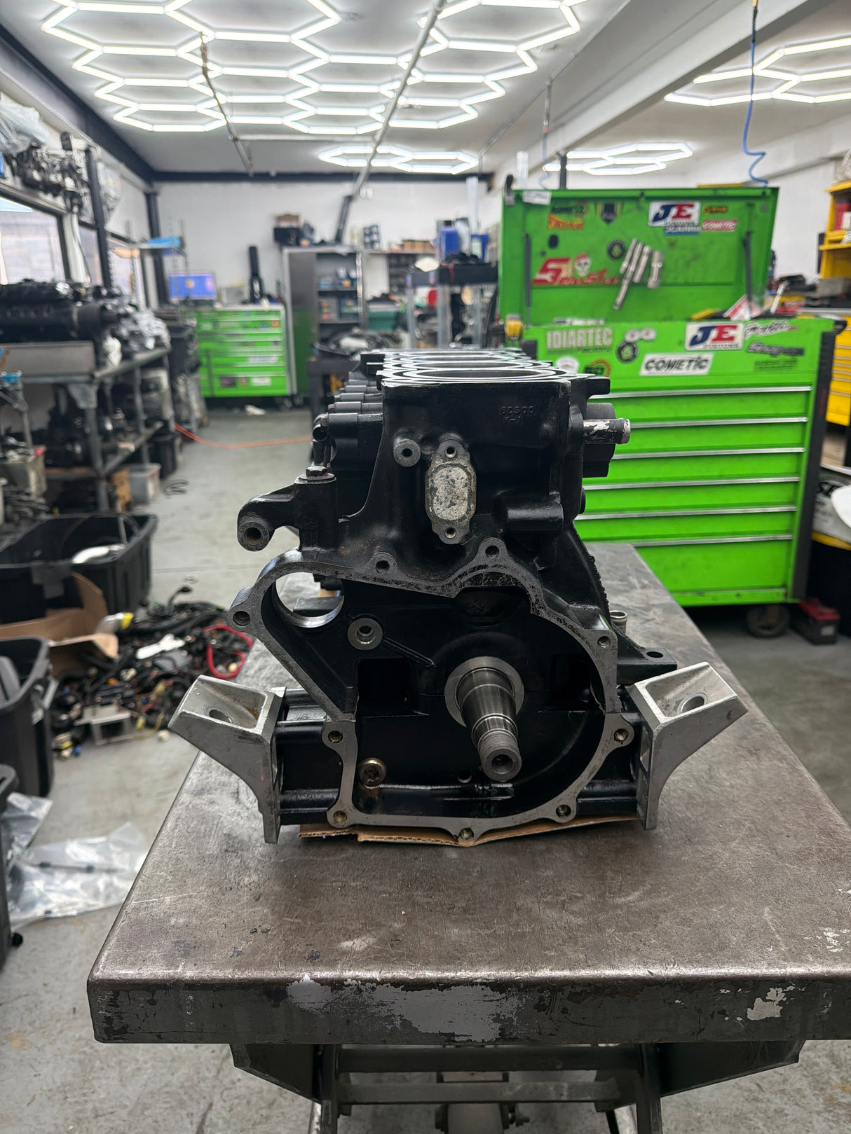 Remanufactured Yamaha 1.8L SHO short block engine with new crankshaft, pistons, and bearings, overbore 1mm, by MIAMIJETSKIMOTORSPORTS.
