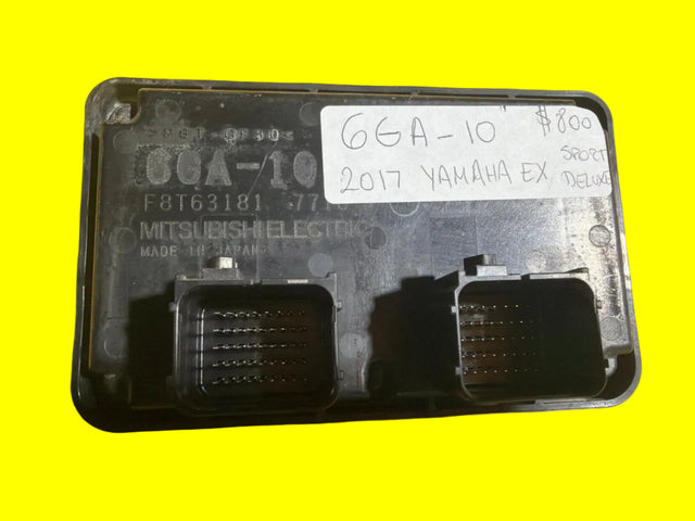 Yamaha OEM ECU control unit for electrical systems, part number 6GA-8591A-10-00, used in Yamaha motorsports vehicles.