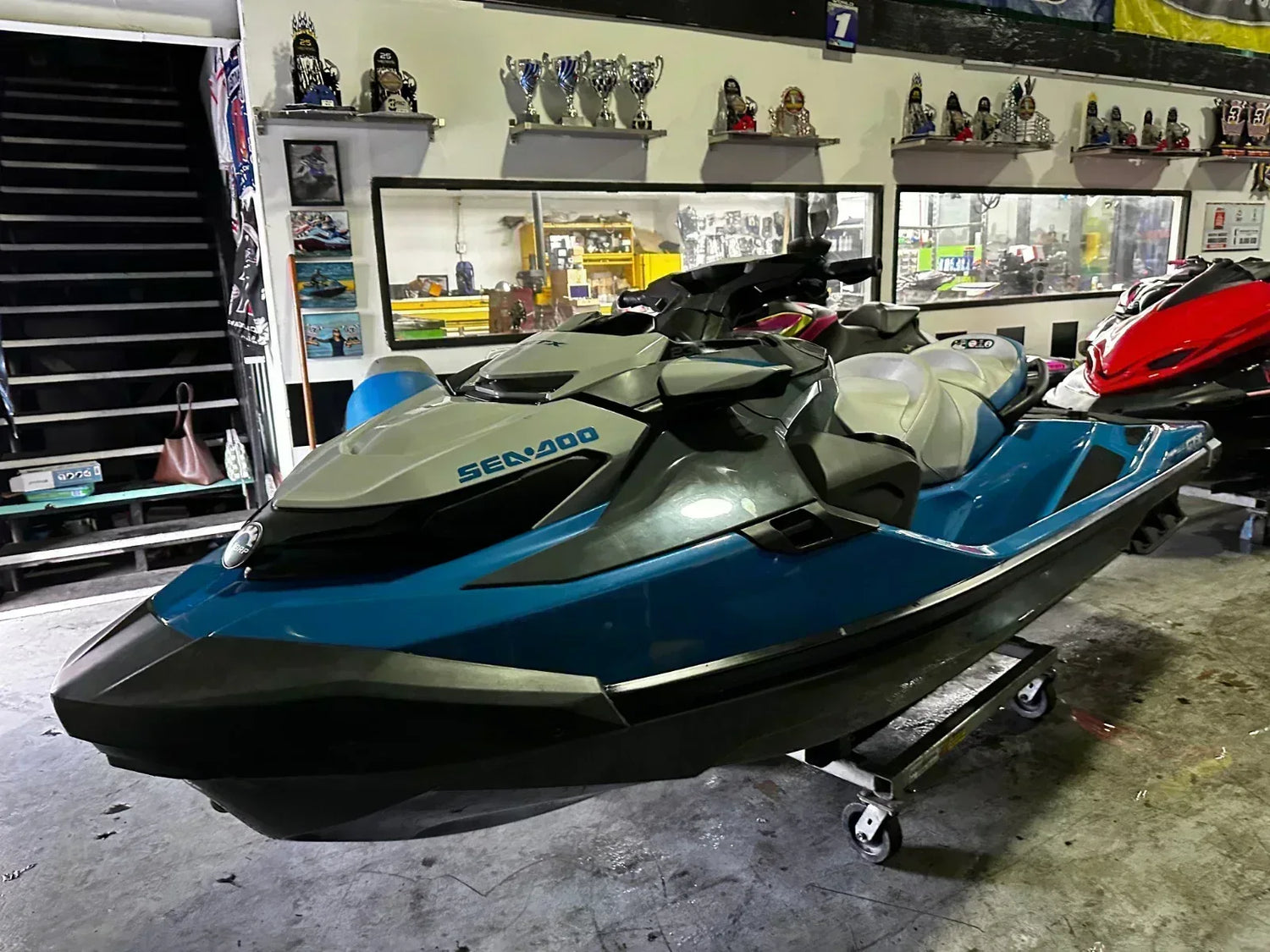 2020 Sea Doo GTX 230-Supercharged – 73 Hrs | Reverse | Pre-Owned Jet Ski Sound System -fresh maintenance, 3rd person seat - MIAMI JET SKI MOTORSPORTS 