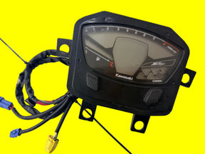 OEM Kawasaki Jet Ski gauge assembly by MIAMIJETSKIMOTORSPORTS, showing the electrical meter with various dials and connectors.