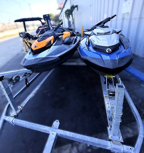 2022 Sea Doo GTI 170 HP & 2020 Sea Doo GTX 230 w/ Double Aluminum Trailer - MIAMI JET SKI MOTORSPORTS 