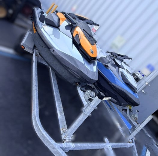 2022 Sea Doo GTI 170 HP & 2020 Sea Doo GTX 230 w/ Double Aluminum Trailer - MIAMI JET SKI MOTORSPORTS 