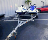 Set of Two Jet Skis & Trailer: 2015 & 2018 Yamaha VX 110 HP with Double Aluminum Trailer - MIAMI JET SKI MOTORSPORTS 
