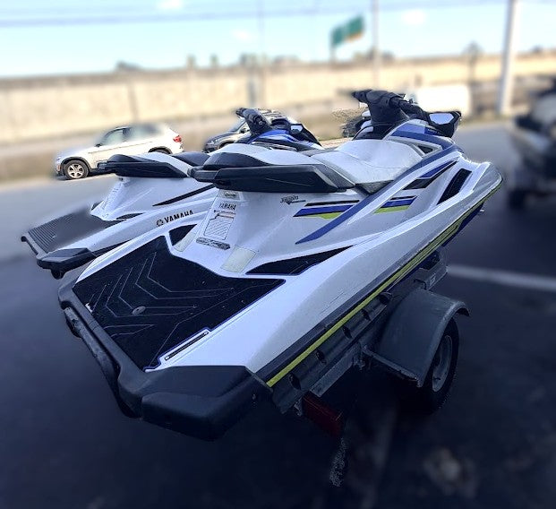 Set of Two Jet Skis & Trailer: 2015 & 2018 Yamaha VX 110 HP with Double Aluminum Trailer - MIAMI JET SKI MOTORSPORTS 