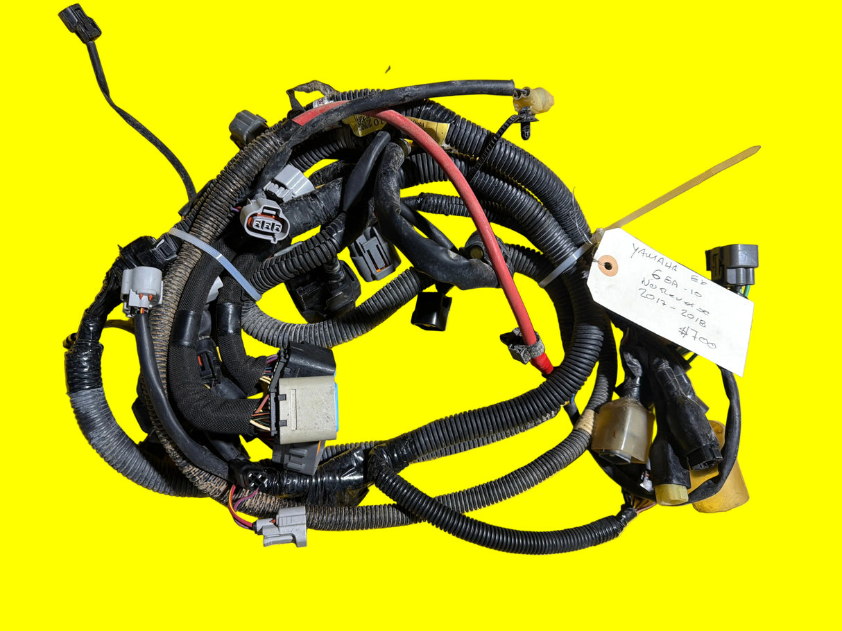 OEM Yamaha wire harness EX 6GA-8259L-10-00 for 2017-2018 models, electrical part with no reverse function, by MIAMIJETSKIMOTORSPORTS.
