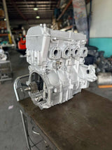 Remanufactured Yamaha MR-1 engine with 160 HP high output, showing the engine block and components for marine use.
