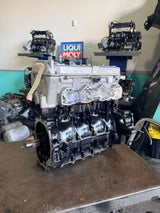 Remanufactured Yamaha HO MR-1 140 HP high output engine, 1100cc, for jet skis, displayed with engine components and branding.