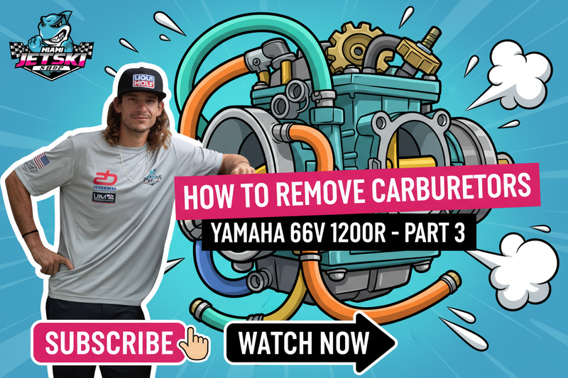 How to Remove Carburetors - Part 3 con Logo Miami Jet Ski Shop