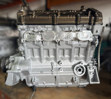 Car engine block on a blurred background
