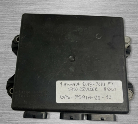Used Yamaha FX SHO & Cruiser 2012-2013 OEM engine control unit assembly, electrical part with model 6CS-8591A-20-00.