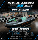 2024 Sea-Doo GTI SE 170 HP – 1630cc – Sound System -82 Hours – iBR & iDF System – Jet Ski