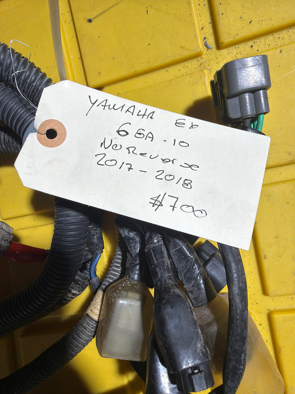 OEM Yamaha wire harness EX 6GA-825L-10-00 for 2017-2018 models, electrical parts by MIAMIJETSKIMOTORSPORTS, no reverse gear.